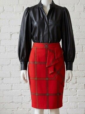Tartan Karen millen midi skirt